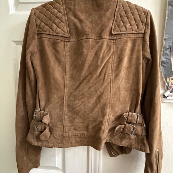 All Saints Leather Jacket Womens US Size 4 - Picture 6 of 9
